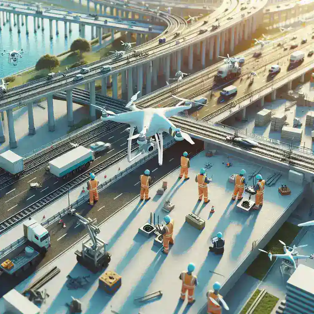 드론 기술을 활용한 대규모 인프라 점검 및 관리